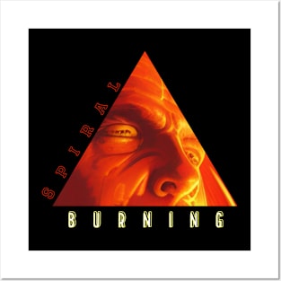 Spiral burning Posters and Art